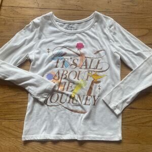 Disney Princess Long Sleeve Graphic Cotton Blend Shirt (Sz. Sm 6/6X)
